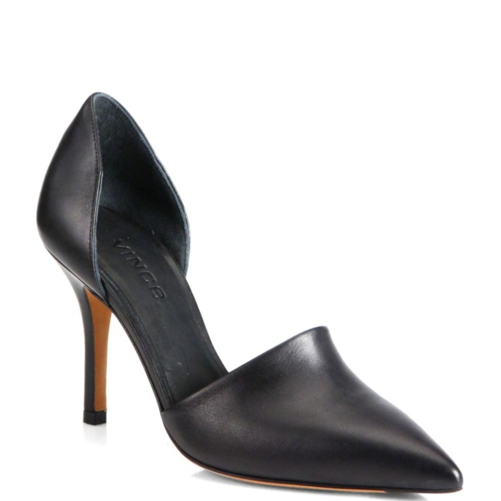 Vince Claire Choked Up Leather D'Orsay Pumps 6.5